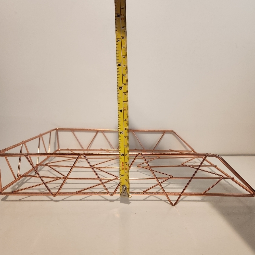 Unbranded Rose Gold Wire File Tray Organizer - Picture 6 of 7